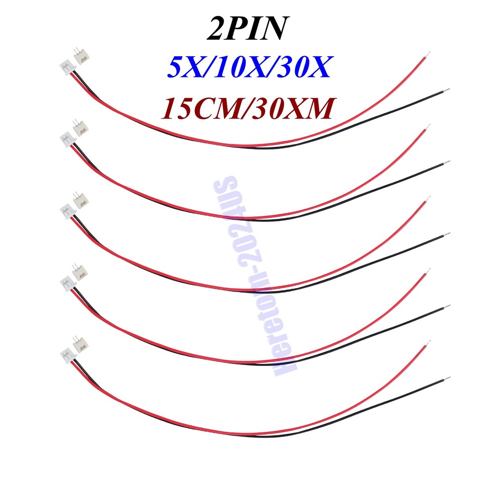 5X-30X MX1.25mm 2/3/4/5/6/7/8/9/10Pin Single Head Electronic Cable Wire 15/30CM