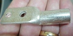 Box of 5 T&B Solid Copper 1/0 Electrical Cable Lugs Wire 54859BEPH Telecom Tin