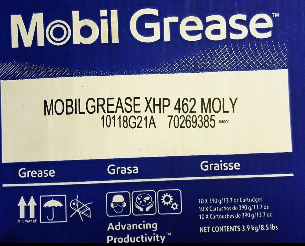grease XHP 462 Moly One Box of (10) 13.7Oz Cartridges
