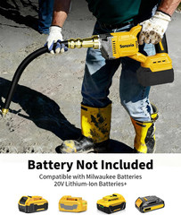 Cordless Concrete Vibrator Compatible with DeWalt 20V | 600W motor with 6000RPM