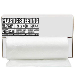 Black Plastic Sheeting – 10′ X 100′, 6 MIL Heavy Duty Gauge – Vapor and Moisture