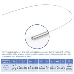 1 Pack Dental Orthodontic Super Elastic Niti Round Arch Wire Ovoid/Nature Form