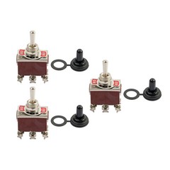 3pc 6Pin Heavy Duty Momentary DPDT ON/OFF/ON Toggle Switch 20A 125V Waterproof