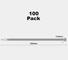 Green Garden Zip Ties 8 Inch 3.6MM 100 Pack Self Locking Nylon Cable Ties Plasti