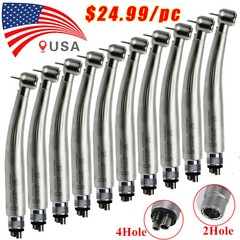 E-generator Dental LED Fiber Optic High Speed Handpiece 2/4hole hand piece YBM