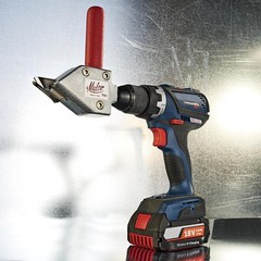 Professional-Grade Malco Turbo Shear Attachment for A/C and Cordless Drills