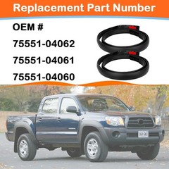 2Pcs Roof Drip Molding Weatherstrip Fit for Toyota Tacoma Double CAB 2005-2015,