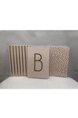 Recollections Journals Monogram -B 3 PC 5×7″ 12.7cm x 17.7 cm Pink