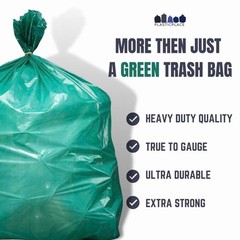 Plasticplace 64-65 Gallon Trash Can Liners For 1.5 Mil Heavy Duty Garbage 50 X