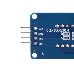 Pmod 4Digit 7Segment LED Digital Display Module TM1637 Brightness Driver