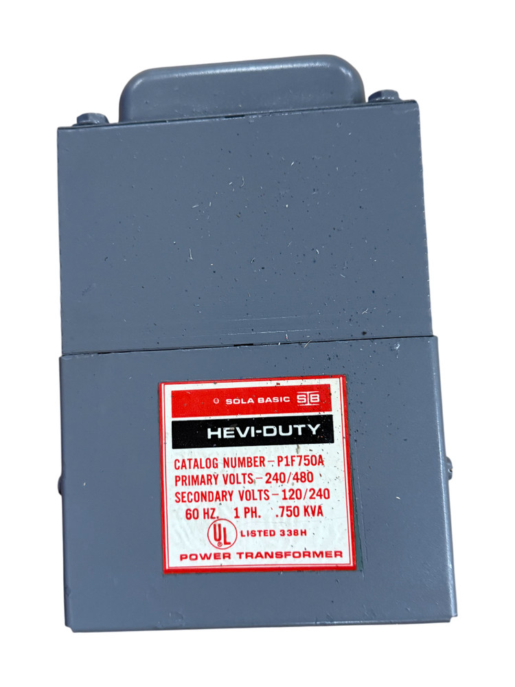 HEVI-DUTY CAT NO. P1F750A – .750 kVa Transformer – ($70 OBO)