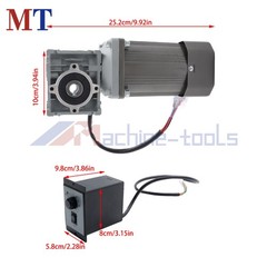 AC Gear Motor 120W 110V 18RPM 80K Ratio Worm Drive Speed Control CW/CCW 14mm