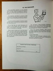 John Deere Traction Feed Fertilizer Attachment for Press Grain Drill Oper Manual