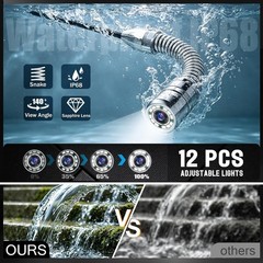Ultimate Waterproof Plumbing Camera – 100FT Length, 32GB & Long Battery Life