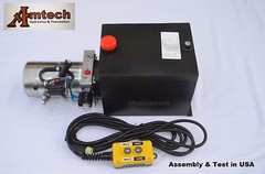 4215S Hydraulic Power Unit, Hydraulic Pump, 12V Double Acting,15Qt,Dump Trailer