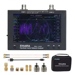 SV4401A 50KHz-4.4GHz VNA Vector Network Analyzer 7inch Touch Lcd 100dB Dynamic