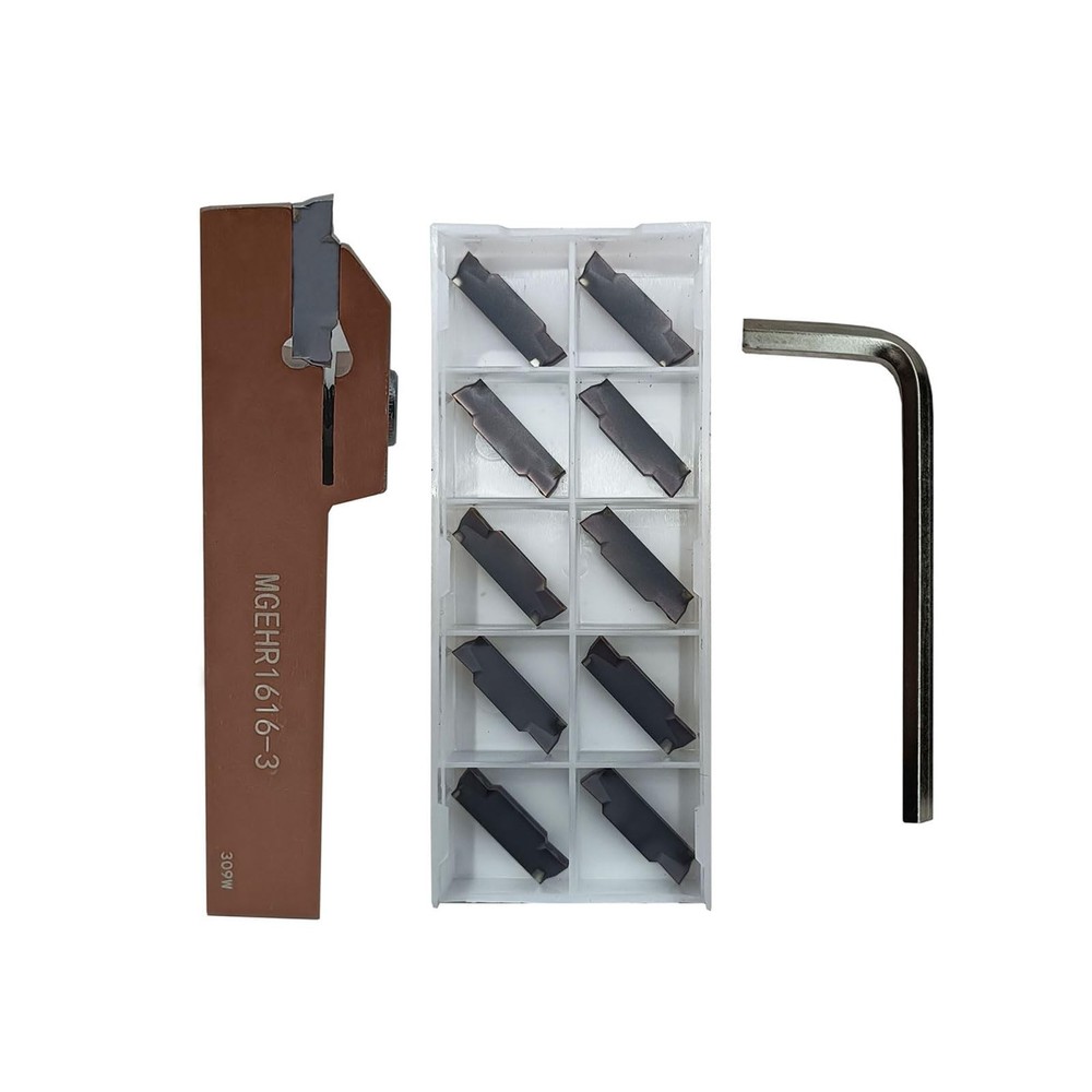 5/8 Inch Shank MGEHR16163 Lathe Grooving Parting Tool Holder 11 PCS MGMN300