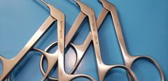 Aesculap OG350R,352R,353R,355R Surgical ENT Scissors Instruments Set of 7 W-Tray