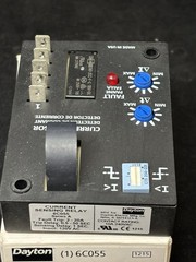 Dayton 6C055 Current Sensing Relay 120V AC 10A SPDT 5-Pin Indicator Light
