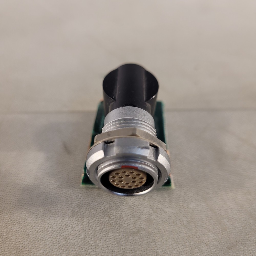 Lemo ECG.2B 18-pin Right Angle Mounted Connector Soldered On PCB