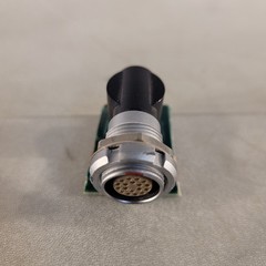 Lemo ECG.2B 18-pin Right Angle Mounted Connector Soldered On PCB