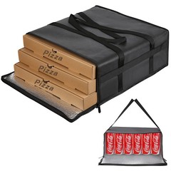 Insulated Pizza Delivery Bag Carry Hot Cool 20″ Food Delivery Waterproof Zippers