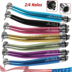 NSK Style Dental High/Low Speed Handpiece Push Button 4/2 Holes Colors