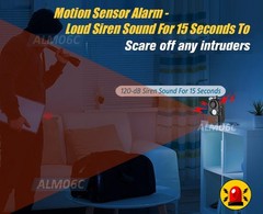 Portable Motion Sensor Safety Alarm – Personal Defense Perimeter Security & LED