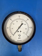 Marsh 0-30 PSI, 0-210 Kpa Pressure Gauge B10