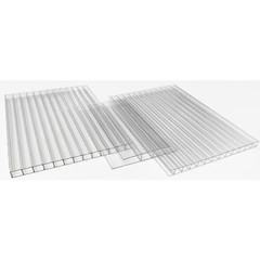 Thermoclear 2 In. X 96 In. X 1/4 In. (6mm) Polycarbonate Multi-Wall H-Channel