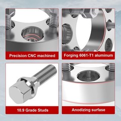5x120mm Wheel Spacers 1 inch 25mm 12×1.5 Studs 72.56mm Compatible 128i 328i 4PCS