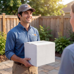9X9X9 Shipping Boxes 15 Pack, White Corrugated Cardboard Boxes with Side-Lock an