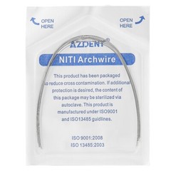 AZDENT Dental Orthodontic Niti Round Arch Wires Super Elastic Expanded 012-020