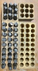 Young Brothers 36pc 3/8″ Letter & Number Stamp Punch Set Alloy Steel Metal