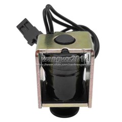 1x DC12V Push Pull Type Linear Electromagnet Solenoid Magnet DC Magnetic Plug