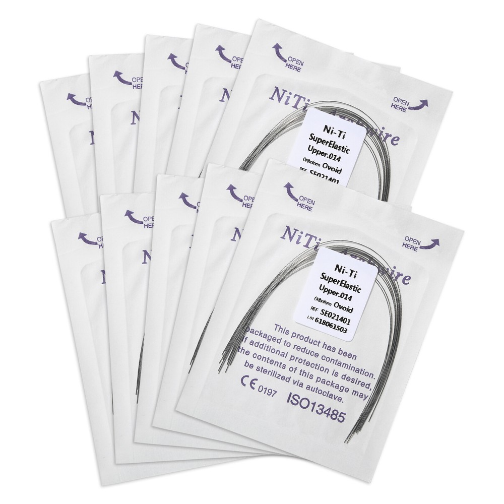 100 PCS Niti Super Elastic Orthodontics Arch Wire Round Teeth 10 PACKS