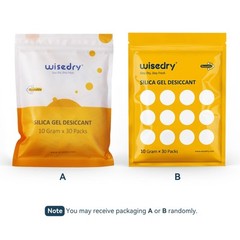 wisedry 10 Gram [30 Packs] Silica Gel Packets
