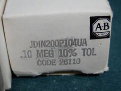 Allen-Bradley JDIN200P104UA Potentiometers 0.1MΩ Qty 2 NOS