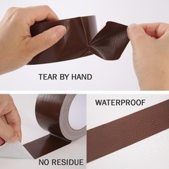 Zo.Yehaa Duct Tape Dark Brown 2 Inches x 30 Yards, No Residue, Waterproof, Te…