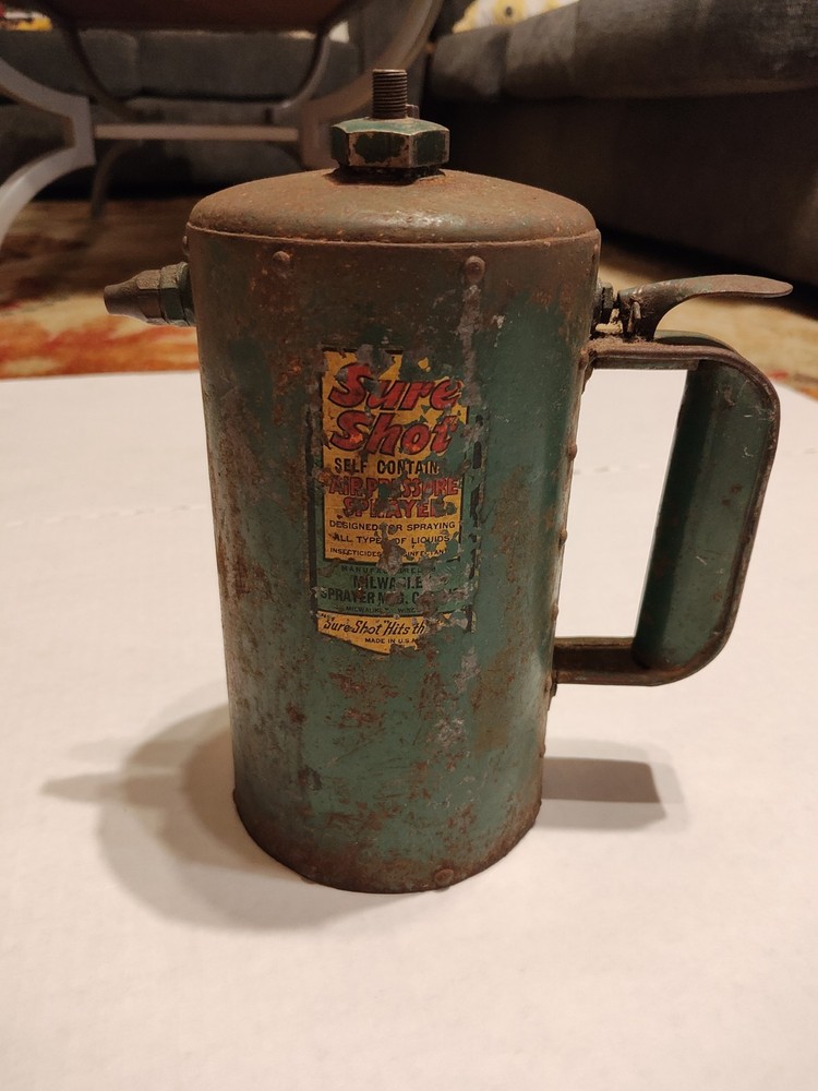 ANTIQUE SURE SHOT SPRAY BOTTLE BRASS WORKS