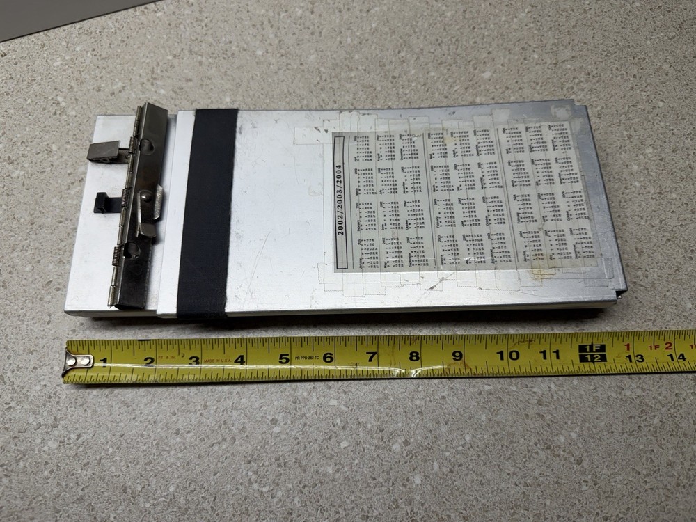 Vintage Galls Aluminum Police Citation Ticket Book Holder Clipboard 1990s