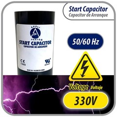 Appli Parts motor start capacitor 270-324 Mfd (microfarads) uF 330 VAC universal