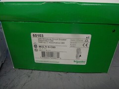 Set of 2 Schneider 60112 Multi 9 C60 C Curve 2A 1p 240VAC 60VDC Din Rail Breaker