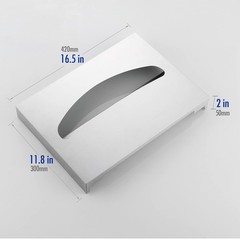 Toilet Seat Cover Dispenser Wall Mounted SUS 304 Stainless Steel Brushed Silver
