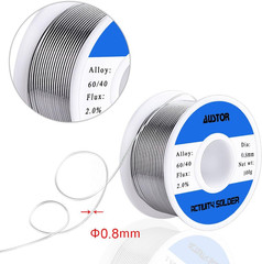 60-40 Tin Lead Rosin Core Solder Wire for Electrical Soldering (100G, 0.8Mm)