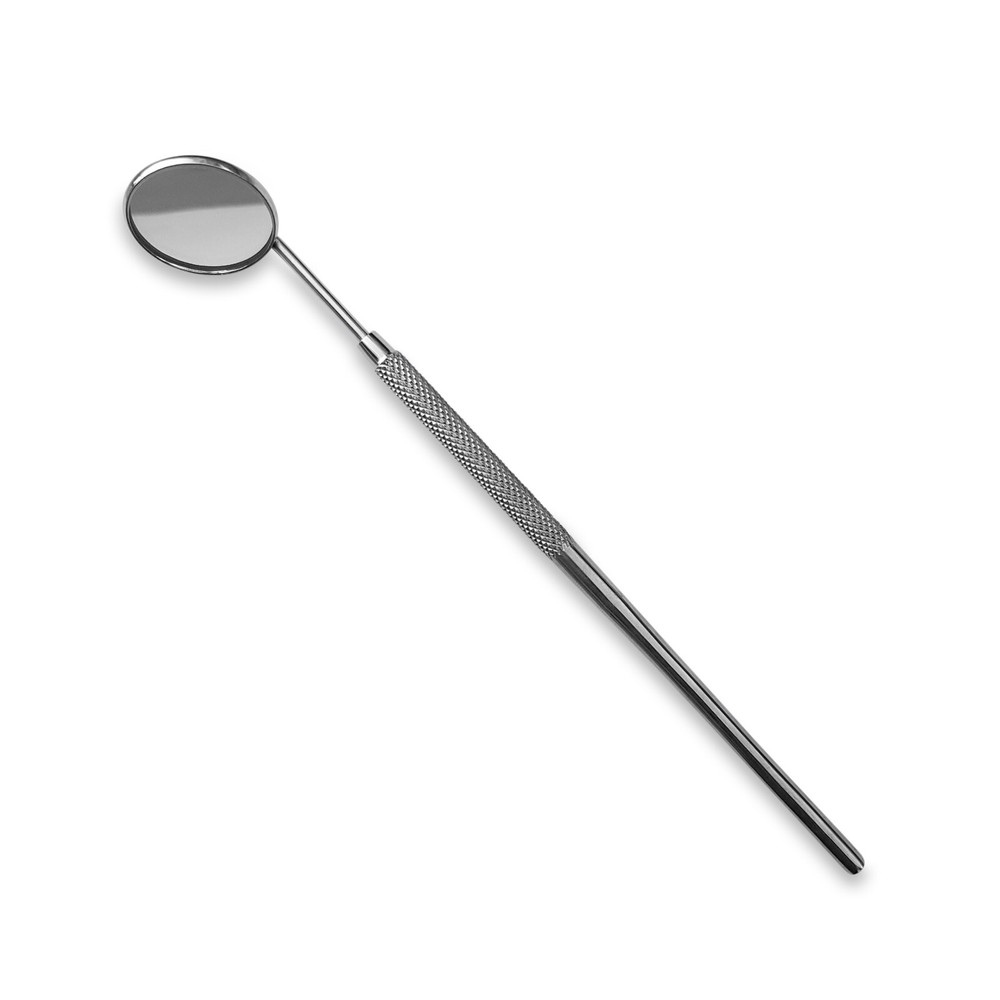 Dental Mirror # 5 Stainless Steel Oral Care Knurled Handle 2 to 20 Pcs Set Kit