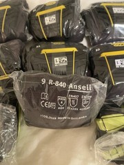 Ansell PR Gloves Series R Size 9 Bulk 10 Pairs Ringers R840Abrasion/Impact Glove