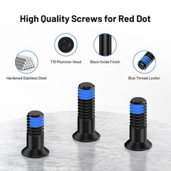 9Pcs Red Dot Screw Kit M4 Screws Diameter 6mm Includes 9.8mm/11.3mm/12.8mm fo…