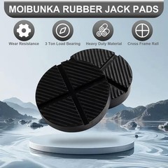 Universal Floor Jack Rubber Pad, Cross Beam Adapter, Pinch 1 PACK, Black