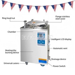 ETERFANT 35L High Pressure Sterilizer LED Display Vertical Autoclave 105-134°C